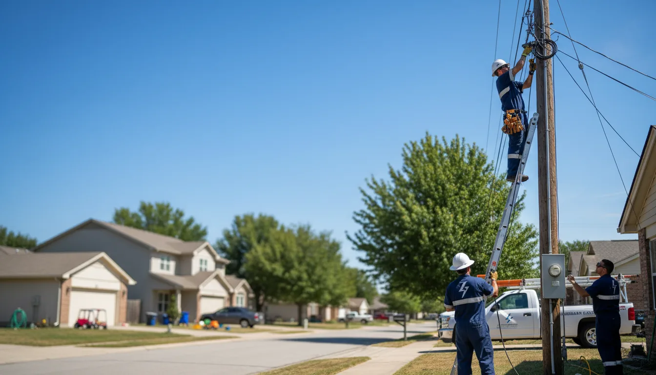 Residential electrician providing installation services in Brady, MT